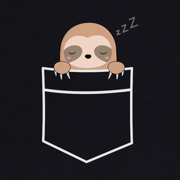 Kawaii Cute Lazy Sloth T-Shirt by happinessinatee